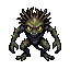 A small, spiky, yellow-green thorn imp.